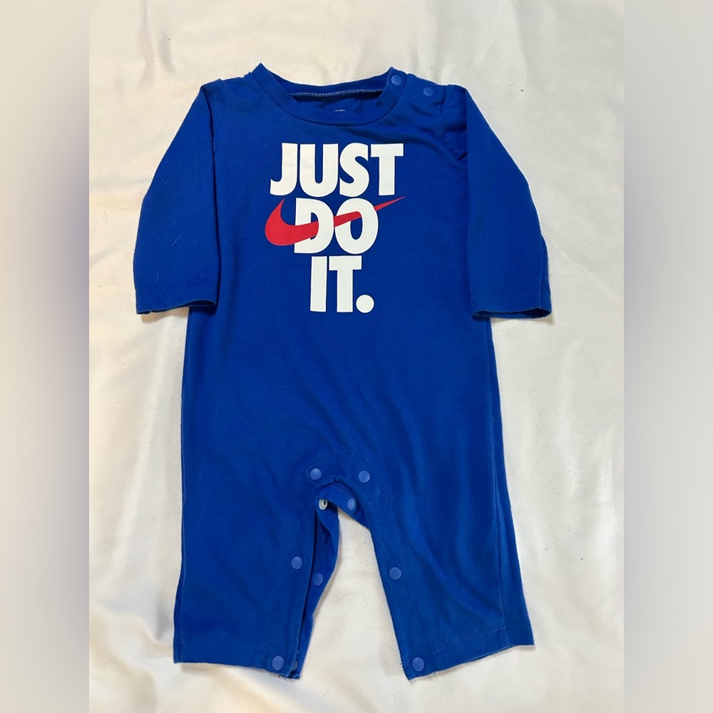 3 Month Old Royal Blue Nike Just Do It Romp